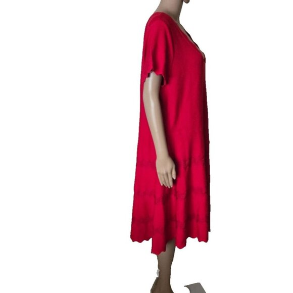 Alexia Admor short sleeve dress midi red size 2X - Picture 2 of 8